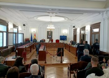 Imagen del juicio celebrado en la Audiencia Provincial de León en mayo de 2025 por el asesinato de una anciana en la residencia Virgen del Camino de León capital.EUROPA PRESS