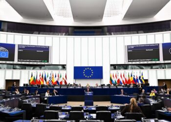 Archivo - Vista general del hemiciclo del Parlamento Europeo en su sede de Estrasburgo (Francia) durante un debate con el presidente del Consejo Europeo, António Costa.LAURIE DIEFFEMBACQ /PARLAMENTO EUROPEO - Archivo