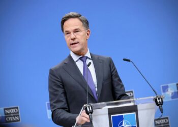 Archivo - Mark Rutte, secretario general de la OTAN, comparece ante los medios en BruselasOTAN - Archivo