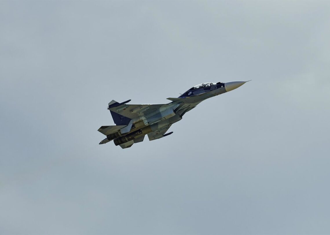 Archivo - Imagen de archivo de cazas rusos en ZhukovskiEuropa Press/Contacto/Mihail Siergiejevicz