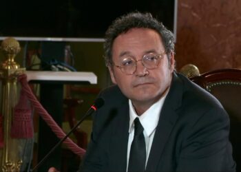 El fiscal general del Estado, Álvaro Ruiz Ortiz, sentado en el banquillo del Tribunal SupremoTRIBUNAL SUPREMO