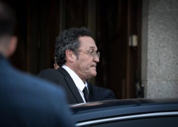 El fiscal general del Estado, Álvaro García Ortiz, a su salida del Tribunal Supremo, a 12 de noviembre de 2025, en Madrid (España).Diego Radamés - Europa Press