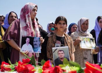 Archivo - Grupo de mujeres yazidíes realizan un acto por las víctimas del genocidio en Zajo, en el Kurdistán iraquíEuropa Press/Contacto/Ismael Adnan - Archivo
