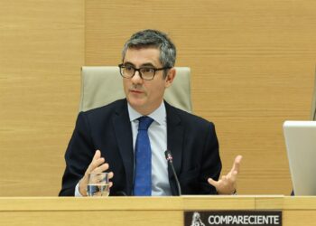 El ministro de la Presidencia, Justicia y Relaciones con las Cortes, Félix Bolaños, comparece ante la Comisión de Justicia, en el Congreso de los Diputados, a 14 de noviembre de 2025, en Madrid (España). Marta Fernández - Europa Press