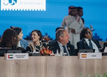 El ministro de Industria y Turismo, Jordi Hereu, durante la 26ª Asamblea General de ONU Turismo que se celebra desde este sábado en Riad (Arabia Saudí).MINISTERIO DE INDUSTRIA