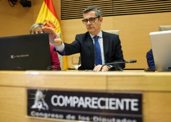 El ministro de la Presidencia, Justicia y Relaciones con las Cortes, Félix Bolaños, comparece ante la Comisión de Justicia, en el Congreso de los Diputados, a 14 de noviembre de 2025, en Madrid (España).Marta Fernández - Europa Press