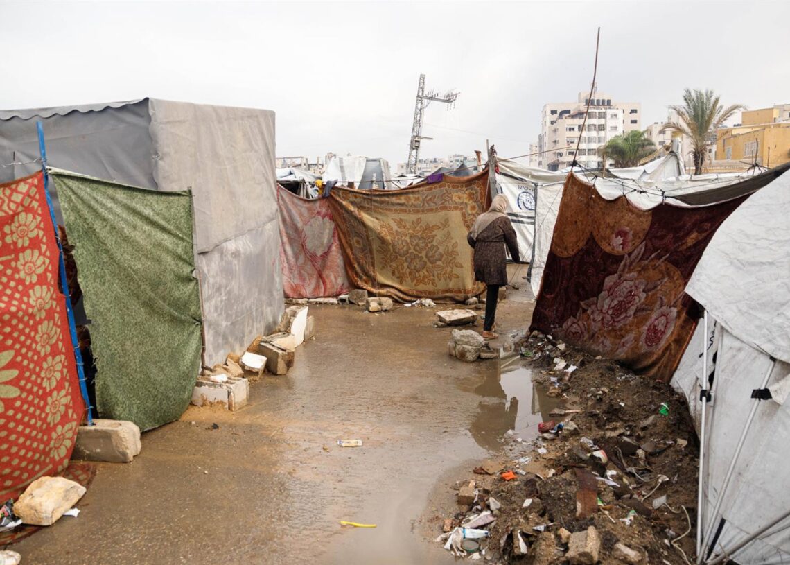 Inundaciones de tiendas de campaña en la Franja de GazaEuropa Press/Contacto/Mohammed Skaik, Mohammed Ska