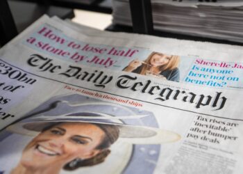 Archivo - Muestra de un periódico de 'The Telegraph'.James Manning/PA Wire/dpa - Archivo