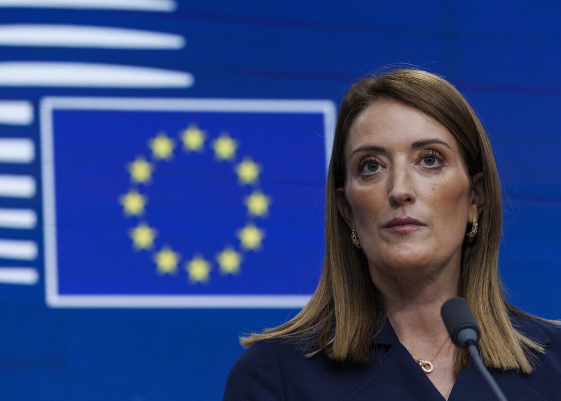 La presidenta del Parlamento Europeo, Roberta MetsolaEuropa Press/Contacto/Nicolas Maeterlinck