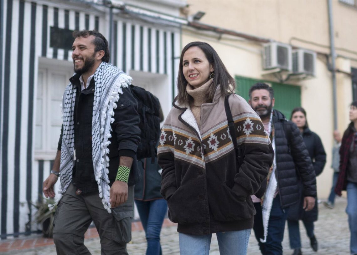La secretaria general de Podemos, Ione Belarra, a su llegada al acto 'El genocidio continúa, el movimiento de solidaridad con la resistencia palestina también', en la Sala Mirador, a 10 de noviembre de 2025, en Madrid (España).Alberto Ortega - Europa Press