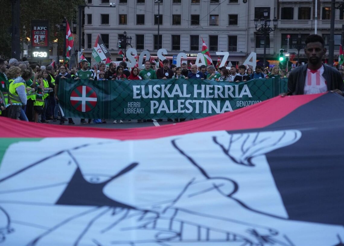 Manifestación en Bilbao contra el genocidio en PalestinaH.BILBAO-EUROPA PRESS