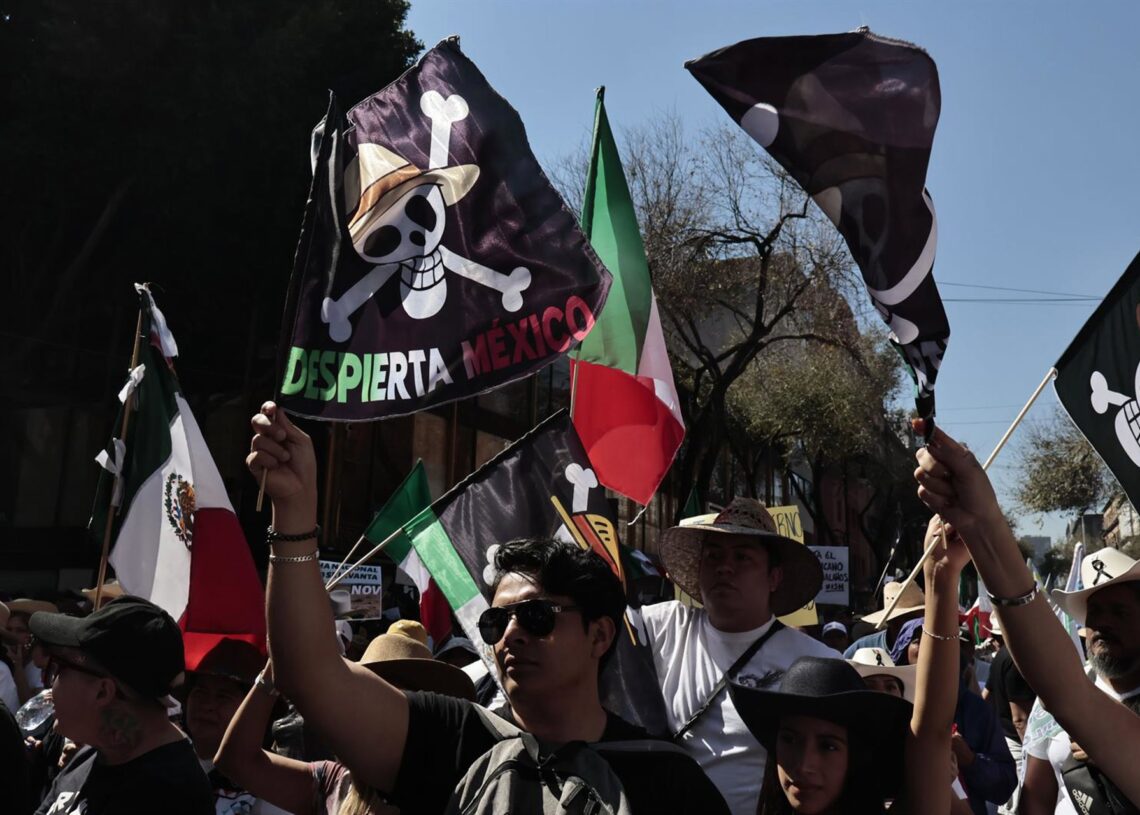 Protesta en México organizada por la denominada 'Generación Z'.Europa Press/Contacto/Josue Perez