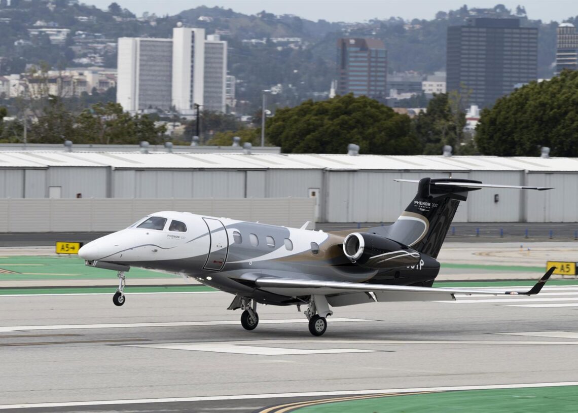 Archivo - Avión privado en el Aeropuerto de Santa Mónica, California (EEUU)Europa Press/Contacto/Taidgh Barron - Archivo