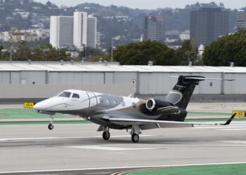 Archivo - Avión privado en el Aeropuerto de Santa Mónica, California (EEUU)Europa Press/Contacto/Taidgh Barron - Archivo