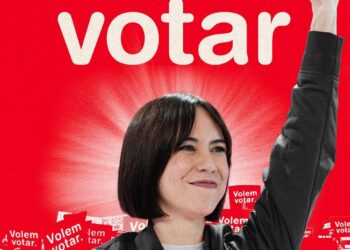 Cartel por el cual acusan al, PSOE de Valencia, de plagio al alcalde den Nueva York, Zohran Mamdani.PSPV-PSOE