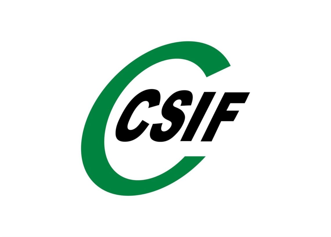 Archivo - Logo de la Central Sindical Independiente y de Funcionarios (CSIF).CSIF - Archivo