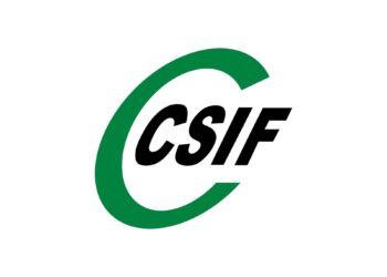 Archivo - Logo de la Central Sindical Independiente y de Funcionarios (CSIF).CSIF - Archivo