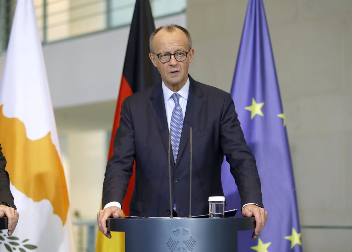 El canciller alemán, Friedrich Merz Europa Press/Contacto/Agentur Wehnert/M.GrÃNzdÃR