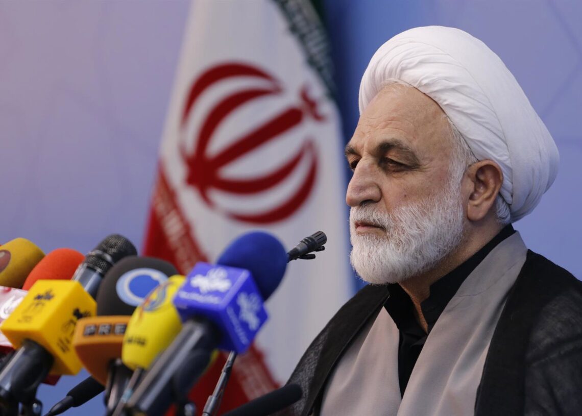 Archivo - El jefe del aparato judicial de Irán, Gholamhosein Mohseni Ejei, durante una rueda de prensa (archivo)Europa Press/Contacto/Rouzbeh Fouladi - Archivo