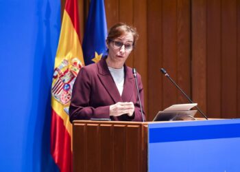 Imagen de archivo de la ministra de Sanidad, Mónica García.Gustavo Valiente - Europa Press