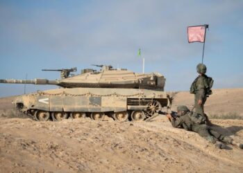 Archivo - Un carro de combate israelí en la Franja de GazaFUERZAS ARMADAS DE ISRAEL - Archivo