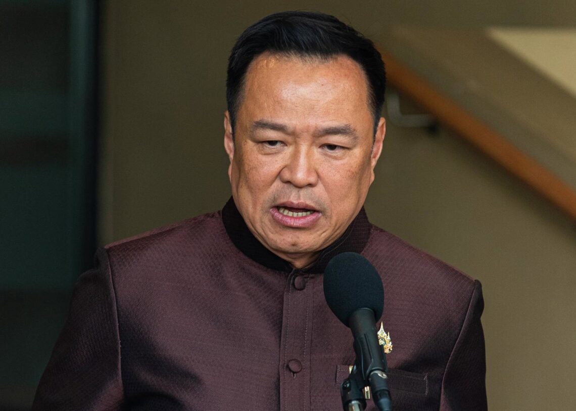 Archivo - El primer ministro de Tailandia, Anutin CharnvirakulEuropa Press/Contacto/Peerapon Boonyakiat