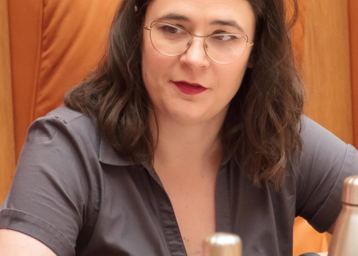 Archivo - La exconsejera de Igualdad de La Rioja, Raquel Romero,en una sesión del Parlamento riojano Alberto Ruiz - Europa Press - Archivo