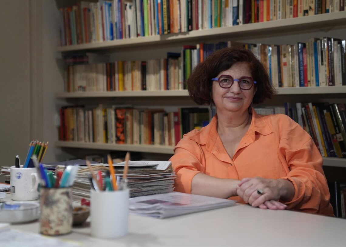 La profesora de Historia Medieval en la UB e hija de Ernest Lluch, Rosa Lluch, en una entrevista de Europa PressDAVID ZORRAKINO - EUROPA PRESS