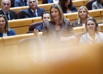 La portavoz del PP en el Senado, Alicia García, interviene durante una sesión de control al Gobierno en la Cámara Alta, a 21 de octubre de 2022, en Madrid (España).Fernando Sánchez - Europa Press