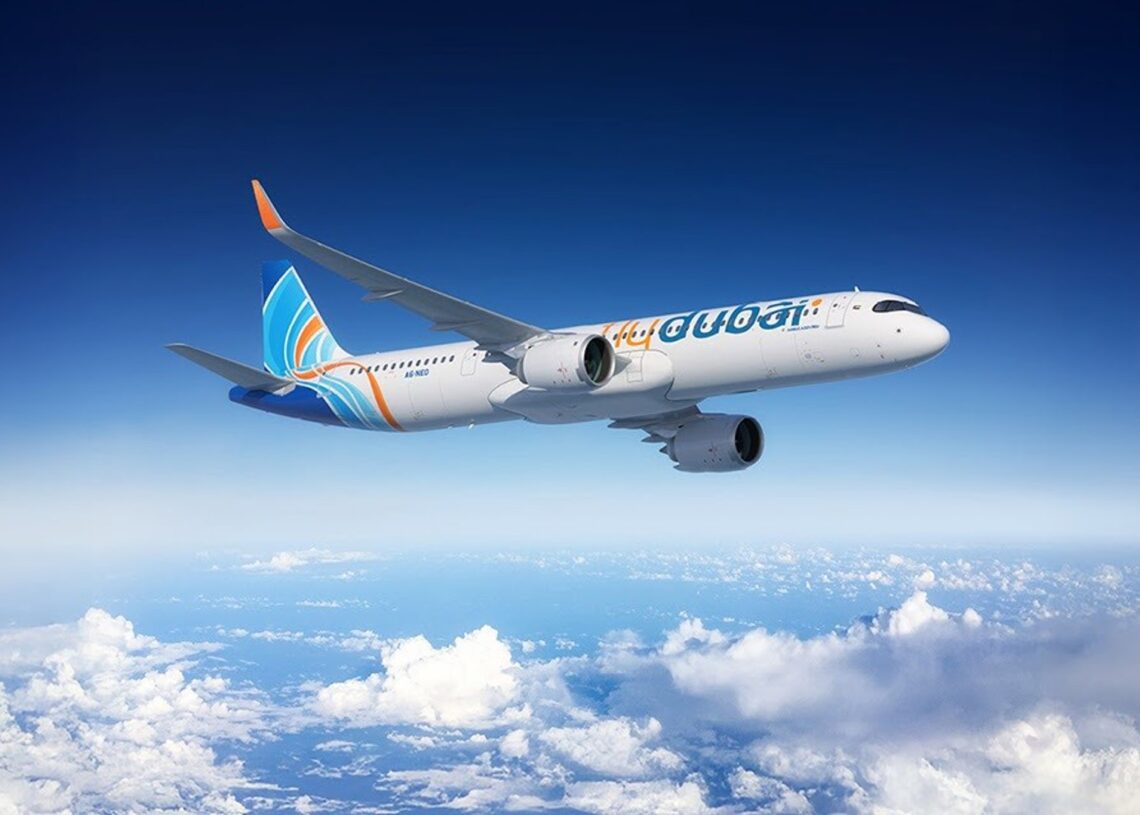 Avión A321neo de flydubai.AIRBUS