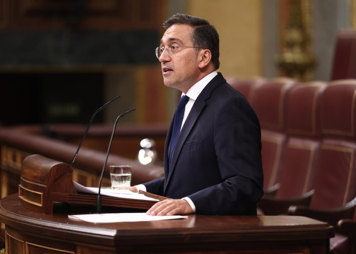 Archivo - El ministro de Exteriores, Unión Europea y Cooperación, José Manuel Albares, durante una sesión plenariaEduardo Parra - Europa Press - Archivo