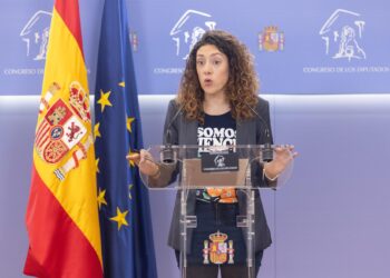 Archivo - La diputada de Sumar Aina Vidal durante una rueda de prensa, posterior a la Junta de Portavoces, en el Congreso, a 14 de octubre de 2025, en Madrid (España).Eduardo Parra - Europa Press - Archivo