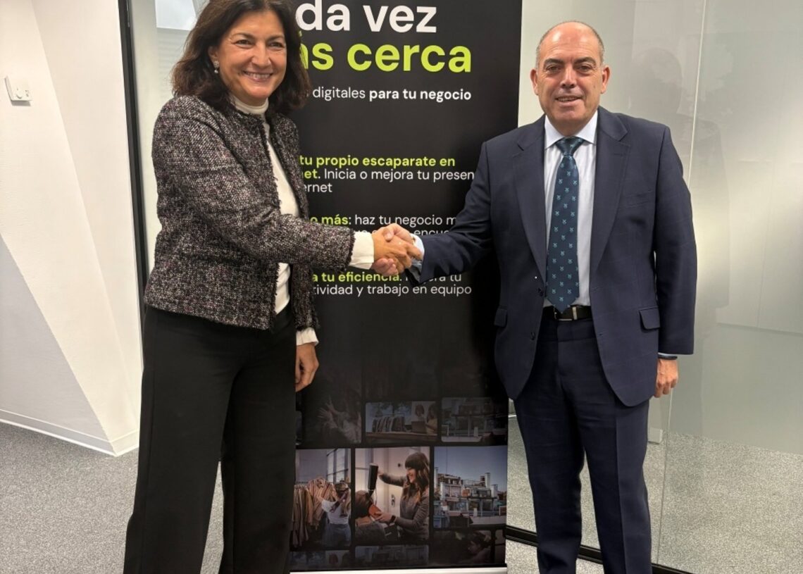 La CEO de qdq, Nieves Franco y el presidente de ATA, Lorenzo AmorATA Y QDQ