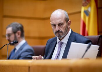 El presidente del Senado, Pedro Rollán, durante una sesión plenaria, a 4 de noviembre de 2025, en Madrid (España). A. Pérez Meca - Europa Press
