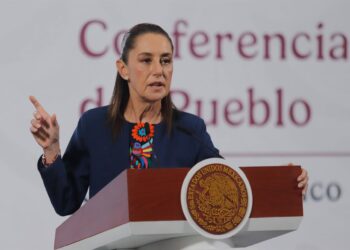 Imagen de archivo de la presidenta de México, Claudia Sheinbaum, durante una rueda de prensaEuropa Press/Contacto/Carlos Santiago