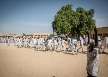 Archivo - Imagen de archivo de estudiantes en una escuela en el estado de Borno (Nigeria)Europa Press/Contacto/Sally Hayden - Archivo