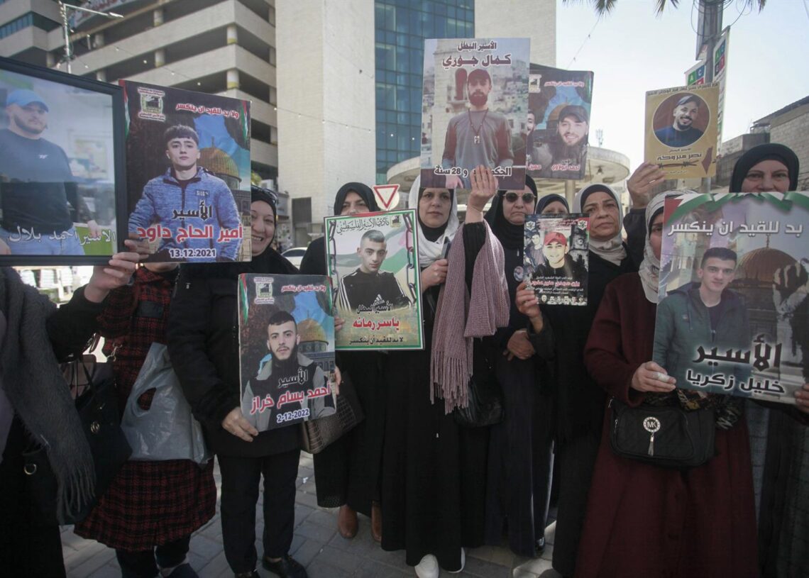Archivo - Un grupo de madres de palestinos encarcelados en Israel protestan en la ciudad cisjordana de NablúsEuropa Press/Contacto/Nasser Ishtayeh - Archivo