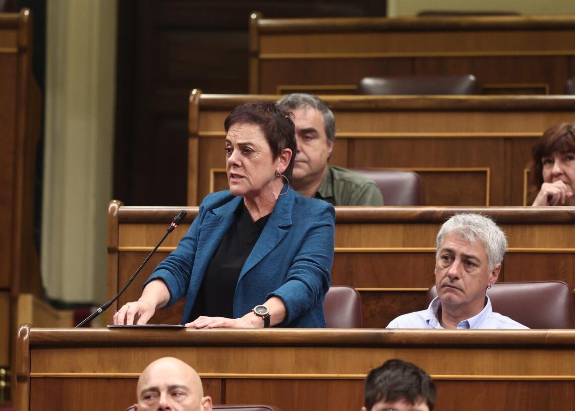 La portavoz de EH Bildu, Mertxe Aizpurua, interviene en la sesión de control al GobiernoEduardo Parra - Europa Press
