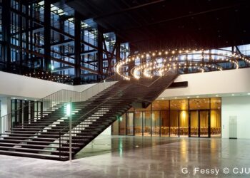 Archivo - La Sala de Pasos Perdidos en la sede del Tribunal de Justicia de la UE (TJUE) en Luxemburgo.TRIBUNAL DE JUSTICIA DE LA UE - Archivo