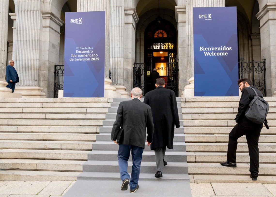 Entrada al Foro Latibex en el Palacio de la Bolsa, en Madrid (España), a 18 de noviembre de 2025.BME
