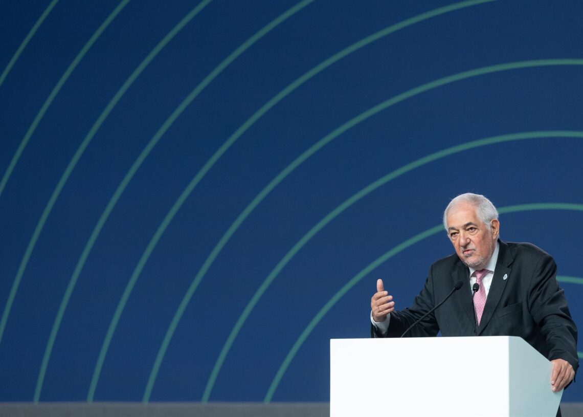 El presidente del Tribunal Constitucional, Cándido Conde-Pumpido, ofrece una rueda de prensa durante la VI Conferencia Mundial de Justicia Constitucional, en IFEMA, a 18 de octubre de 2025, en Madrid (España).Eduardo Parra - Europa Press