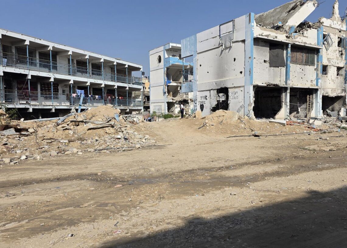 Una escuela destruida por los ataques del Ejército de Israel contra Jan Yunis en el marco de su ofensiva contra la Franja de Gaza (archivo)Europa Press/Contacto/Tariq Mohammad