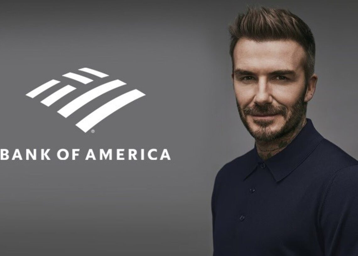 Bank of America firma a David Beckham como embajador deportivo con miras al Mundial 2026.BANK OF AMERICA