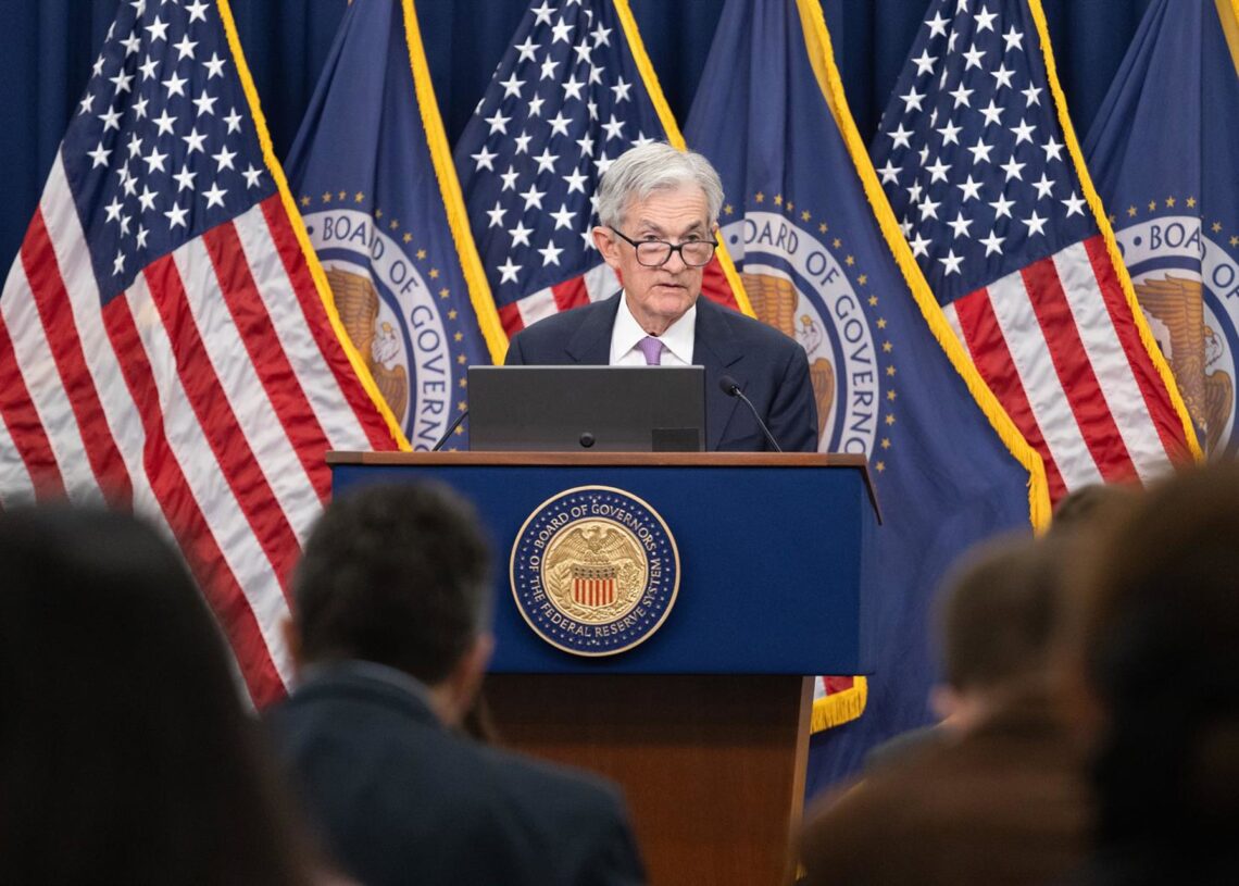 Archivo - WASHINGTON, Nov. 7, 2024  -- U.S. Federal Reserve Chair Jerome Powell attends a press conference in Washington, D.C., the United States, on Nov. 7, 2024. The U.S. Federal Reserve on Thursday slashed interest rates by 25 basis points amid coolingHu Yousong / Xinhua News / ContactoPhoto - Archivo