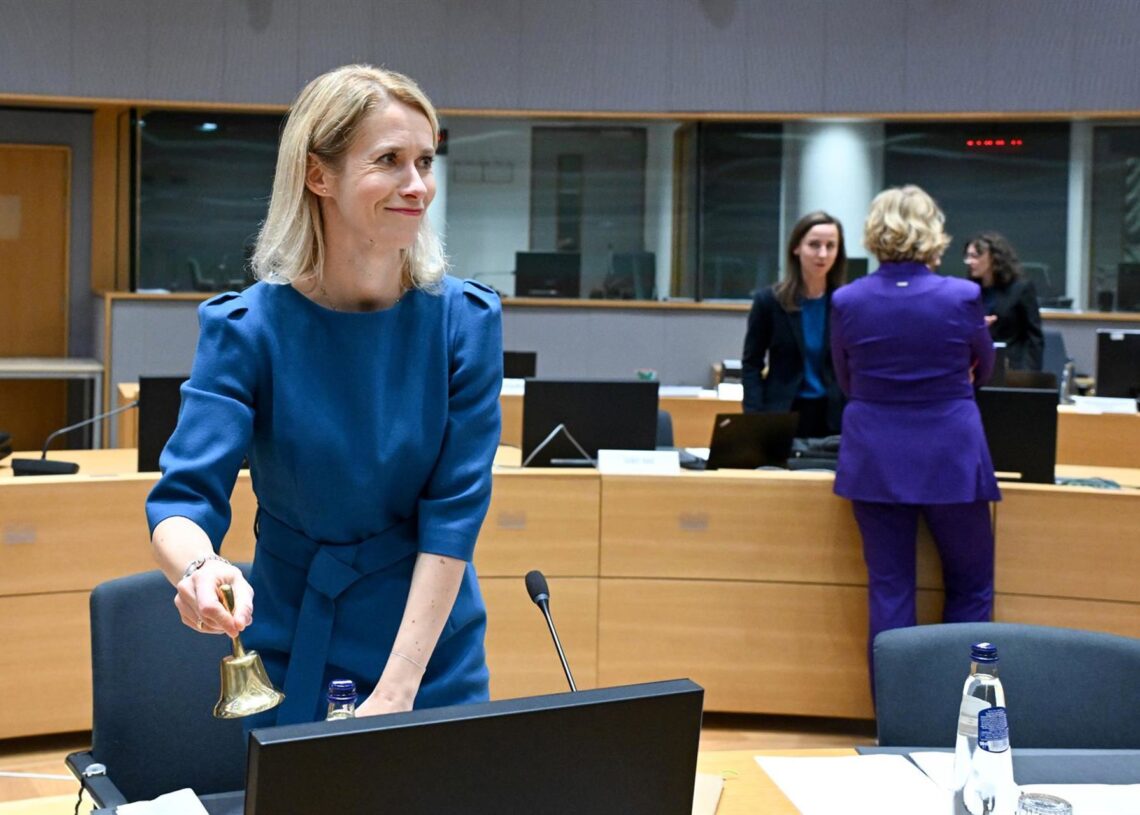 La Alta Representante de la UE, Kaja Kallas, en una reunión del Consejo de Exteriores en Bruselas.FREDERIC SIERAKOWSKI // EUROPEAN COUNCIL