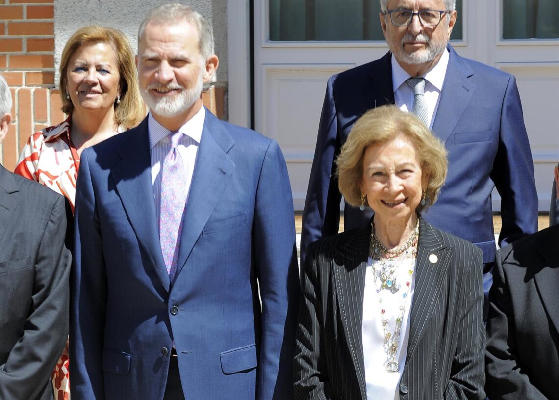 Archivo - El Rey Felipe y la Reina Sofía durante a la audiencia al Comité Ejecutivo de la Federación Española de Bancos de Alimentos en el Palacio de La ZarzuelaEUROPA PRESS - Archivo