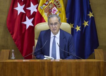 El presidente de la Asamblea de Madrid, Enrique Ossorio, durante un pleno de la Asamblea de Madrid, a 20 de noviembre de 2025, en Madrid (España)Jesús Hellín - Europa Press