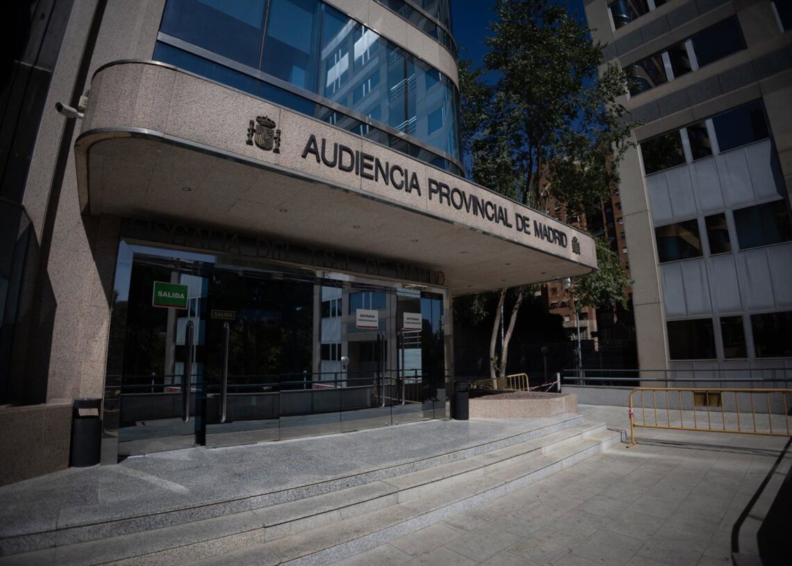 Archivo - Fachada de la sede de la Audiencia Provincial de Madrid, a 26 de septiembre de 2025, en Madrid (España).Eduardo Parra - Europa Press - Archivo