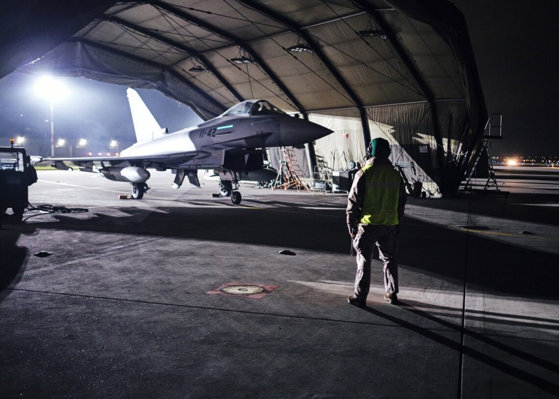 Un caza Eurofighter.JOSE FIGUEREDO LOPEZ / EMAD