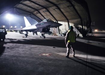 Un caza Eurofighter.JOSE FIGUEREDO LOPEZ / EMAD